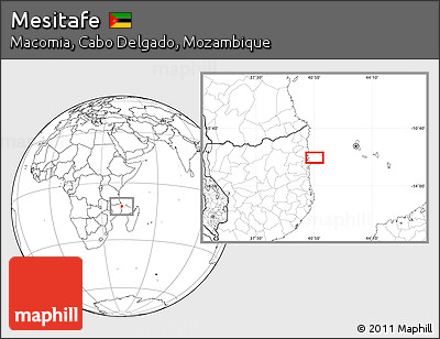Blank Location Map of Mesitafe