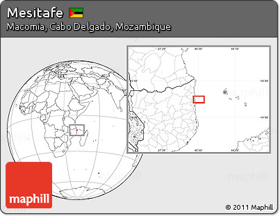 Blank Location Map of Mesitafe