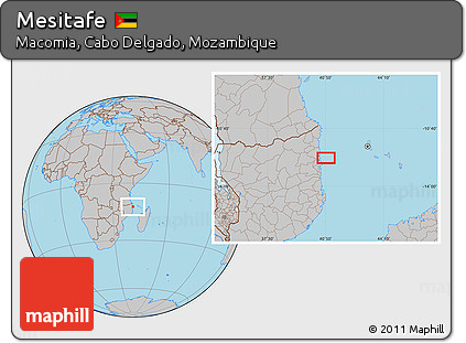 Gray Location Map of Mesitafe