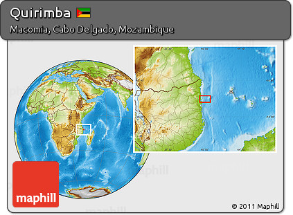 Physical Location Map of Quirimba