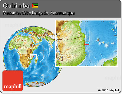 Physical Location Map of Quirimba