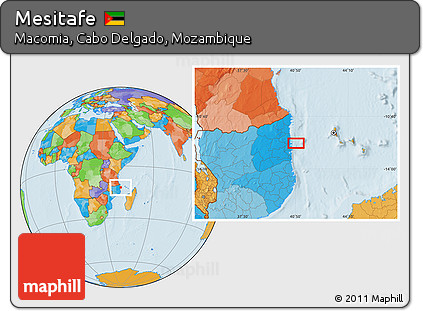 Political Location Map of Mesitafe