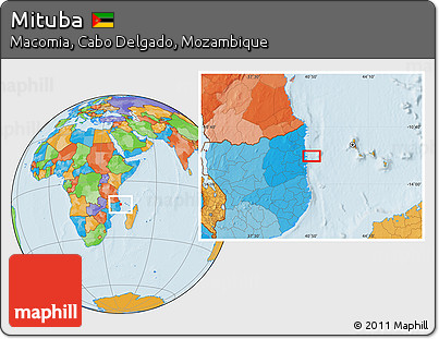 Political Location Map of Mituba
