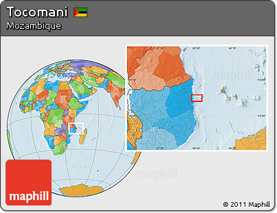 Political Location Map of Tocomani