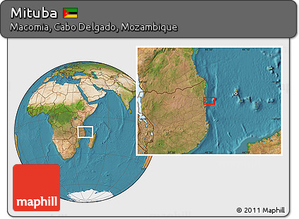 Satellite Location Map of Mituba