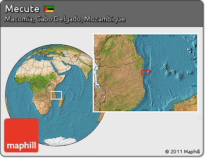 Satellite Location Map of Mecute
