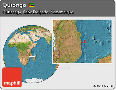 Satellite Location Map of Quiongo