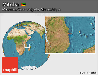 Satellite Location Map of Mituba