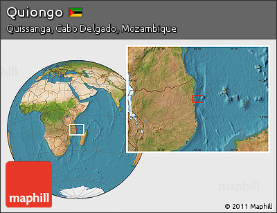 Satellite Location Map of Quiongo