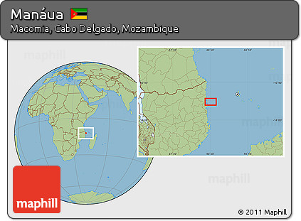 Savanna Style Location Map of Manáua