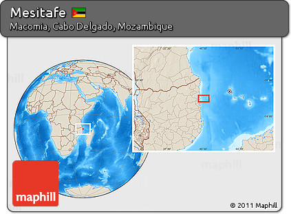 Shaded Relief Location Map of Mesitafe