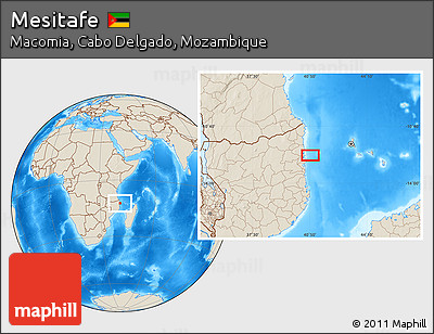 Shaded Relief Location Map of Mesitafe