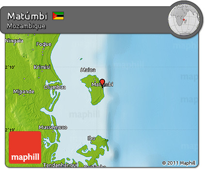 Physical Map of Matúmbi