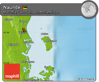 Physical Map of Naunde