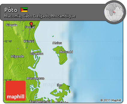 Physical Map of Póto