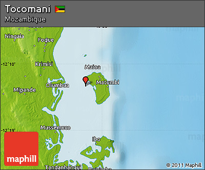Physical Map of Tocomani