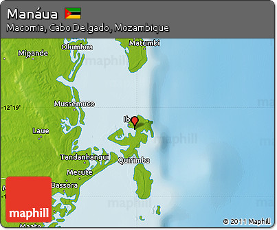Physical Map of Manáua