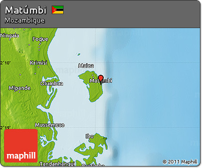 Physical Map of Matúmbi