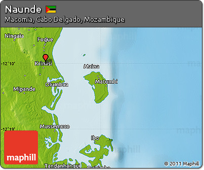 Physical Map of Naunde