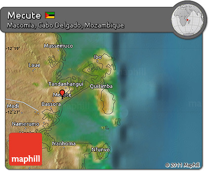 Satellite Map of Mecute