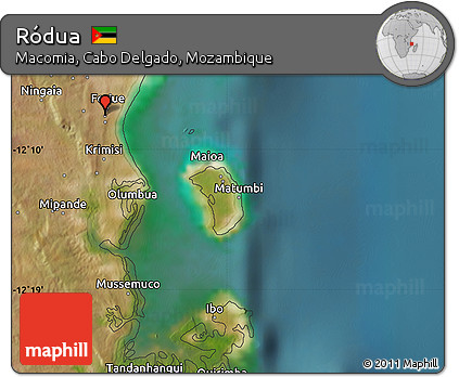 Satellite Map of Ródua