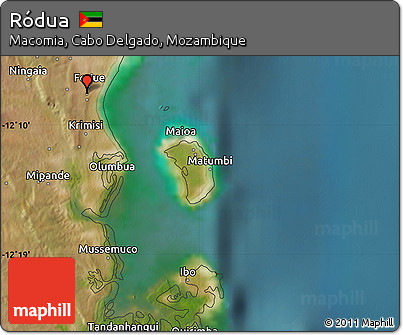 Satellite Map of Ródua