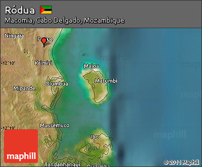 Satellite Map of Ródua