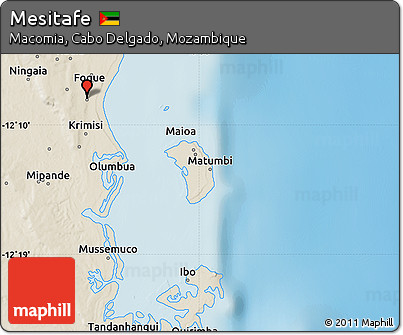 Shaded Relief Map of Mesitafe