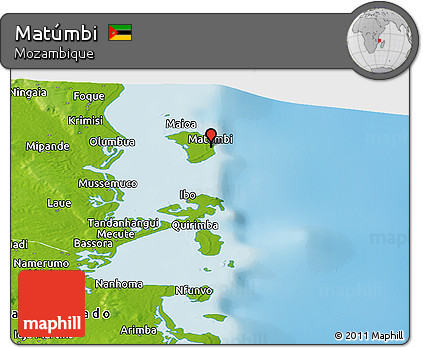 Physical Panoramic Map of Matúmbi