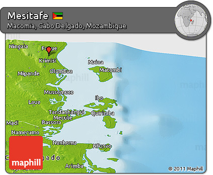 Physical Panoramic Map of Mesitafe