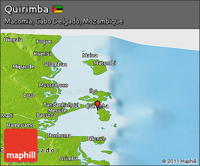 Physical Panoramic Map of Quirimba