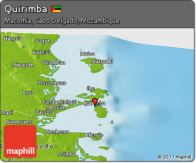 Physical Panoramic Map of Quirimba