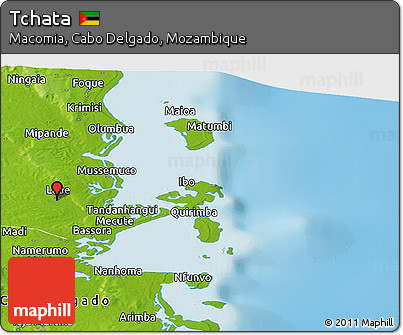 Physical Panoramic Map of Tchata