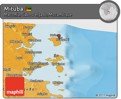 Political Panoramic Map of Mituba