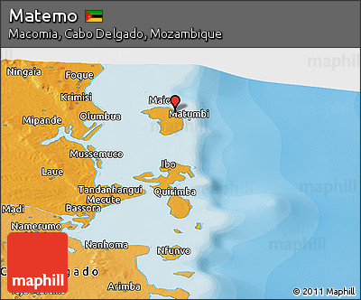 Political Panoramic Map of Matemo