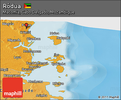 Political Panoramic Map of Ródua