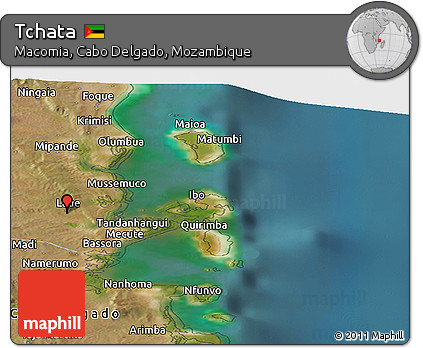 Satellite Panoramic Map of Tchata