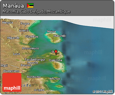 Satellite Panoramic Map of Manáua