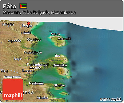 Satellite Panoramic Map of Póto