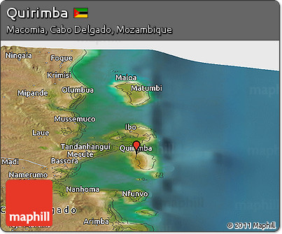 Satellite Panoramic Map of Quirimba