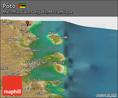 Satellite Panoramic Map of Póto