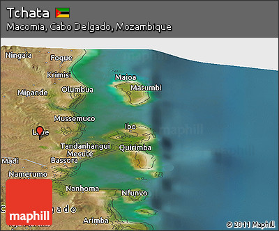 Satellite Panoramic Map of Tchata