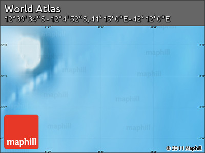 Physical Map of the Area around 12° 22' 13" S, 41° 43' 30" E