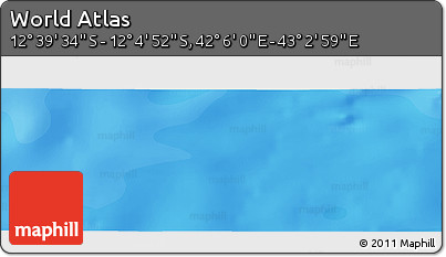 Political Panoramic Map of the Area around 12° 22' 13" S, 42° 34' 30" E