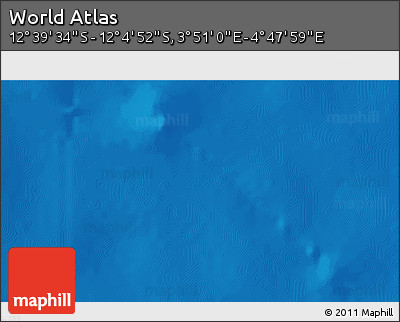 Physical 3D Map of the Area around 12°&nbsp;22'&nbsp;13"&nbsp;S,&nbsp;4°&nbsp;19'&nbsp;30"&nbsp;E
