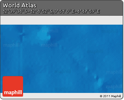 Physical 3D Map of the Area around 12°&nbsp;22'&nbsp;13"&nbsp;S,&nbsp;4°&nbsp;19'&nbsp;30"&nbsp;E