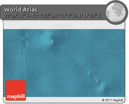 Satellite 3D Map of the Area around 12° 22' 13" S, 4° 19' 30" E