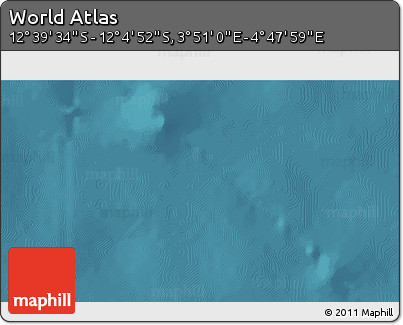 Satellite 3D Map of the Area around 12° 22' 13" S, 4° 19' 30" E