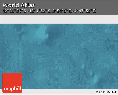 Satellite 3D Map of the Area around 12° 22' 13" S, 4° 19' 30" E