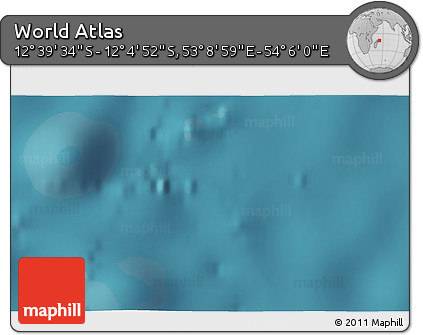 Satellite 3D Map of the Area around 12° 22' 13" S, 53° 37' 30" E